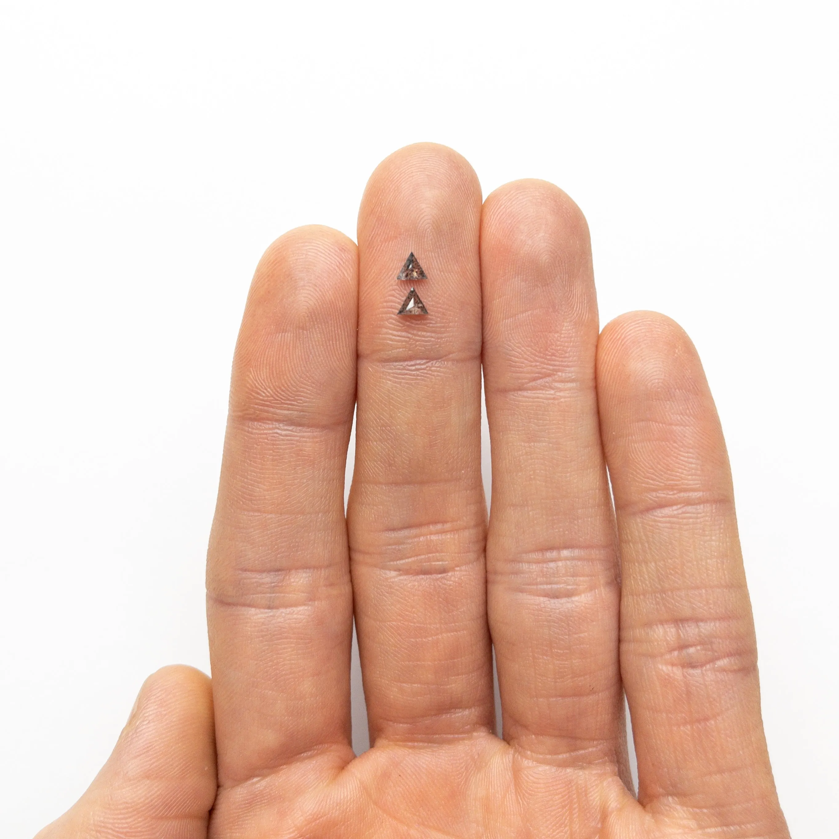 0.22cttw 2pc 4.06x3.59x1.29mm 4.10x3.56x1.42mm Triangle Rosecut Matching Pair 24473-01