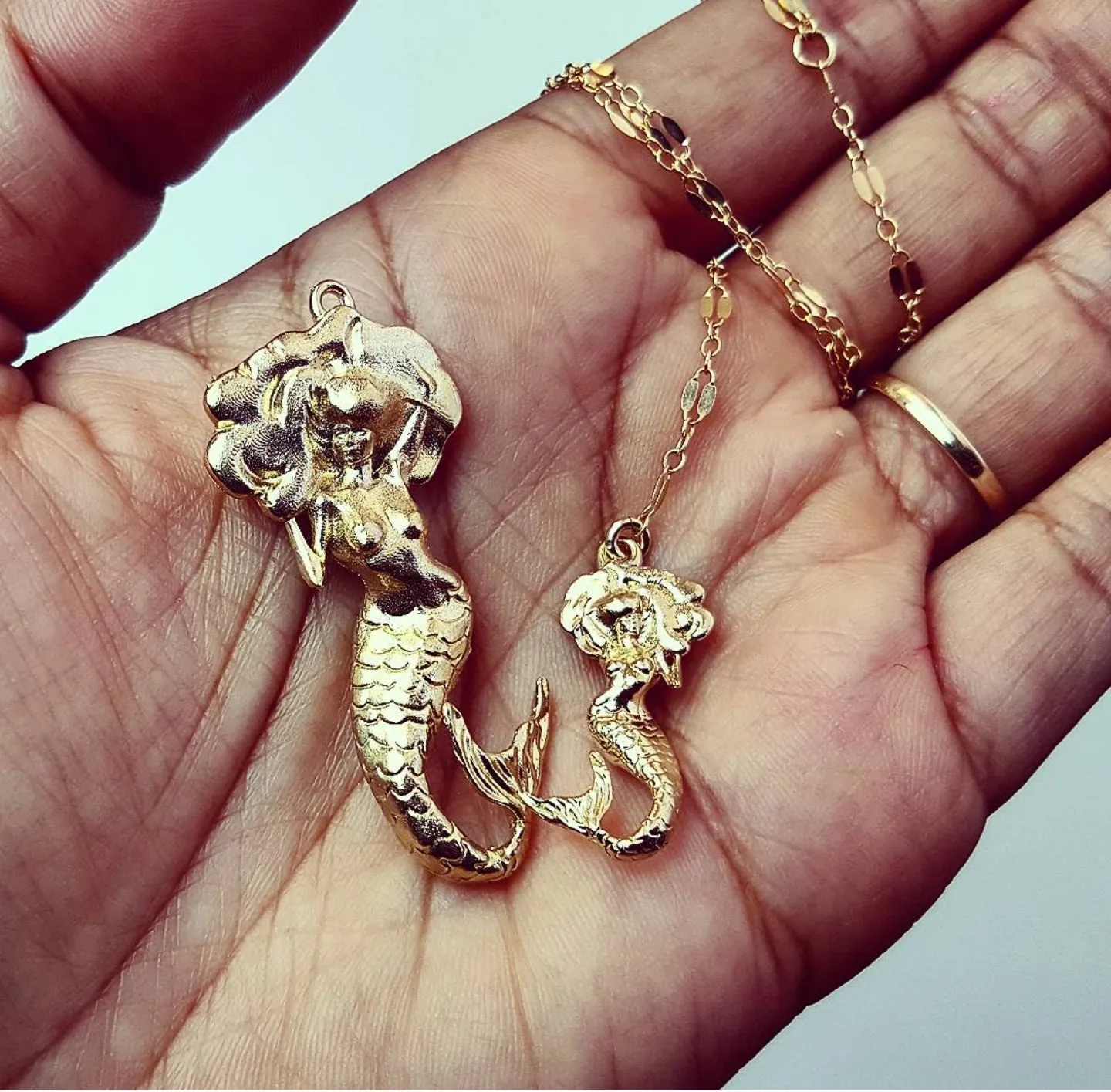 1 Afro Mermaid Necklace [BACK IN STOCK 3/23]