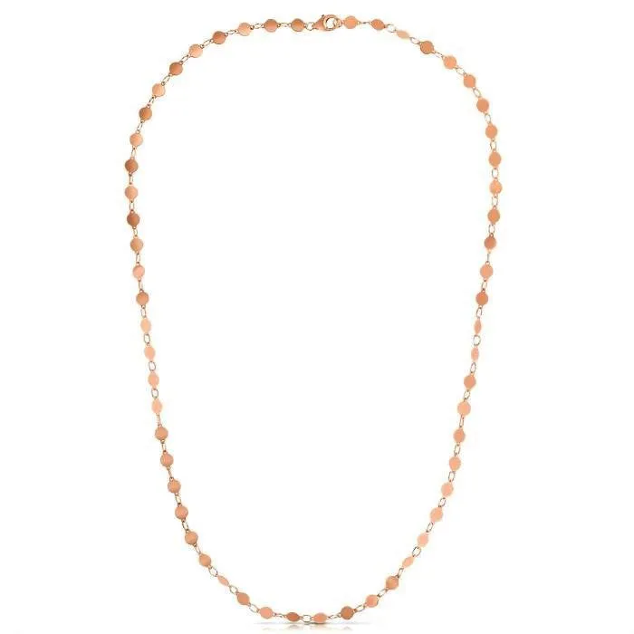 14k Rose Gold Necklace with Polished Circlesrx86553-18-rx86553-18
