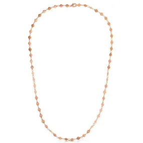 14k Rose Gold Necklace with Polished Circlesrx86553-18-rx86553-18