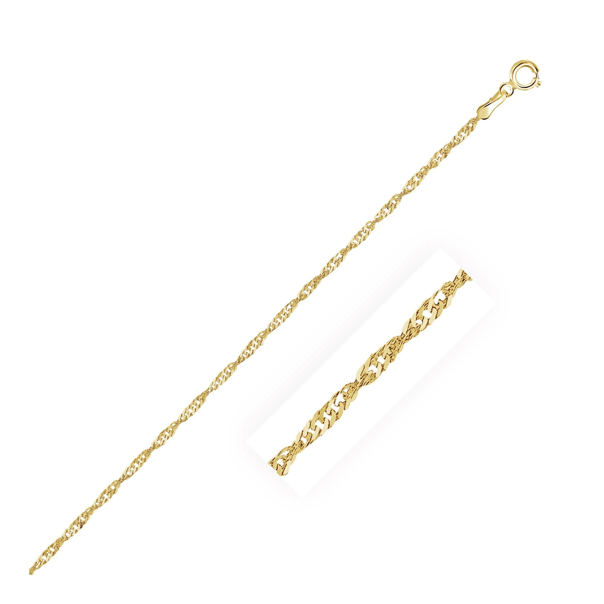 14k Yellow Gold Singapore Chain 1.7mm-rx60664-18