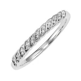 14KT WHITE GOLD DIAMOND (1/20 CTW) RING
