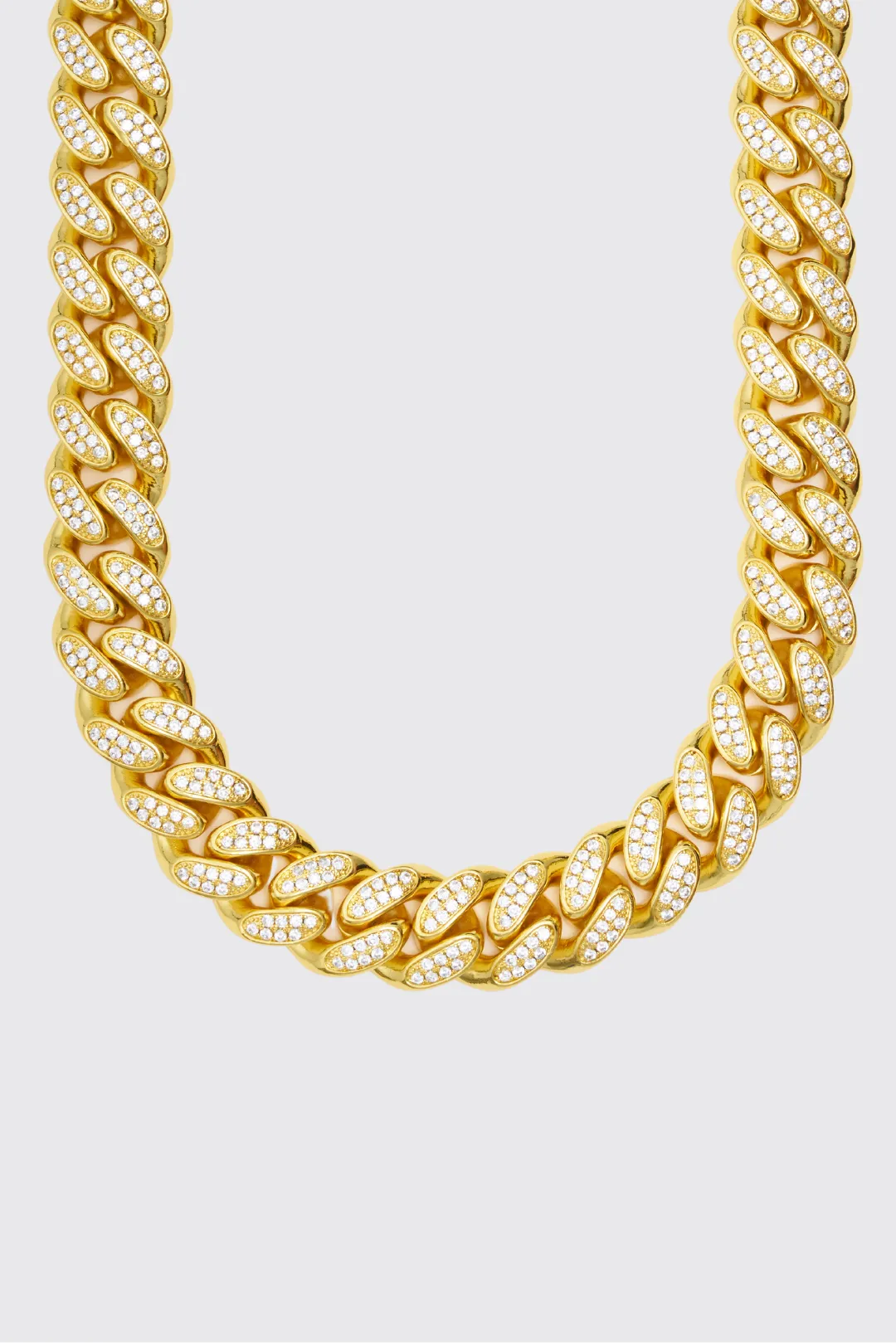 19mm Iced Cuban Chain - Gold