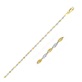 2.0mm 14k Two-Tone Gold Singapore Chain-rx54943-18