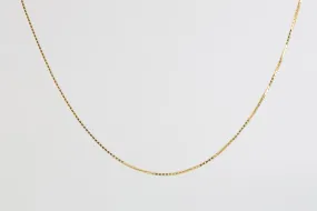 24 14k Yellow Gold Box Chain Necklace (3.62g.)