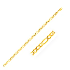 4.6mm 10k Yellow Gold Lite Figaro Chain-rx49547-18