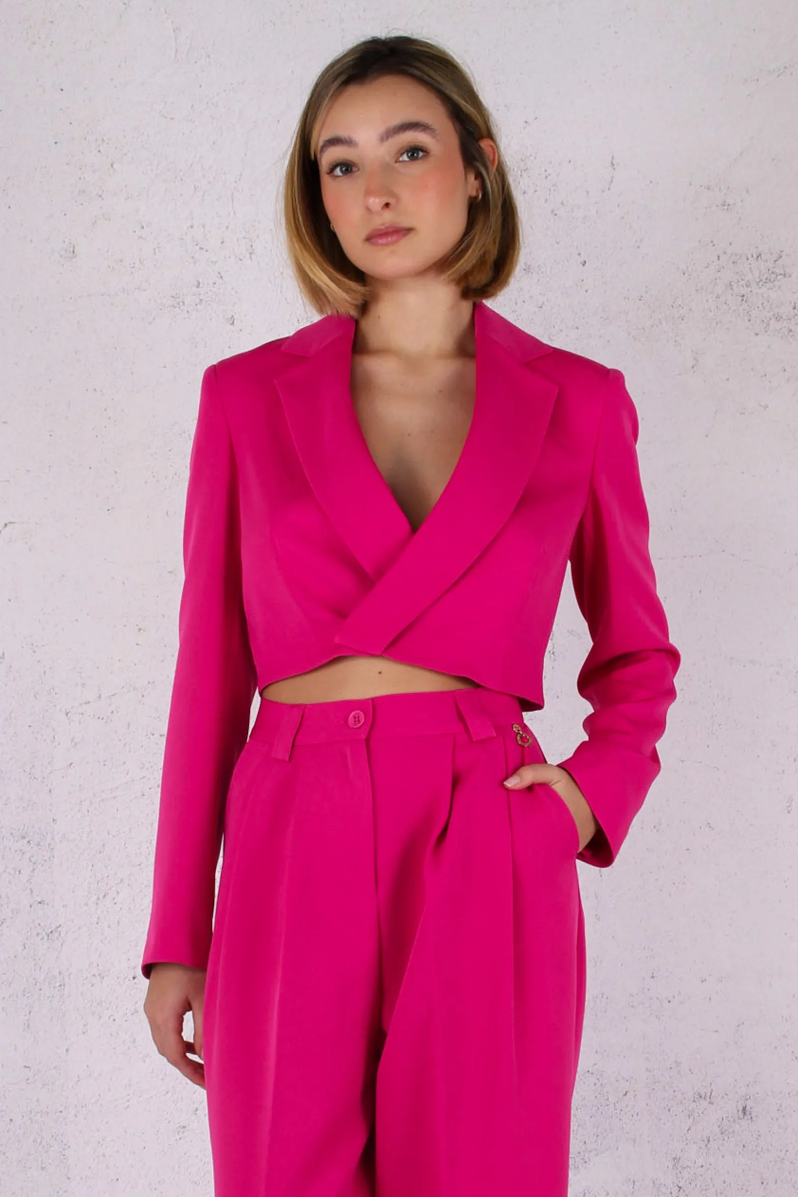 Aki Giacca Corta Magenta