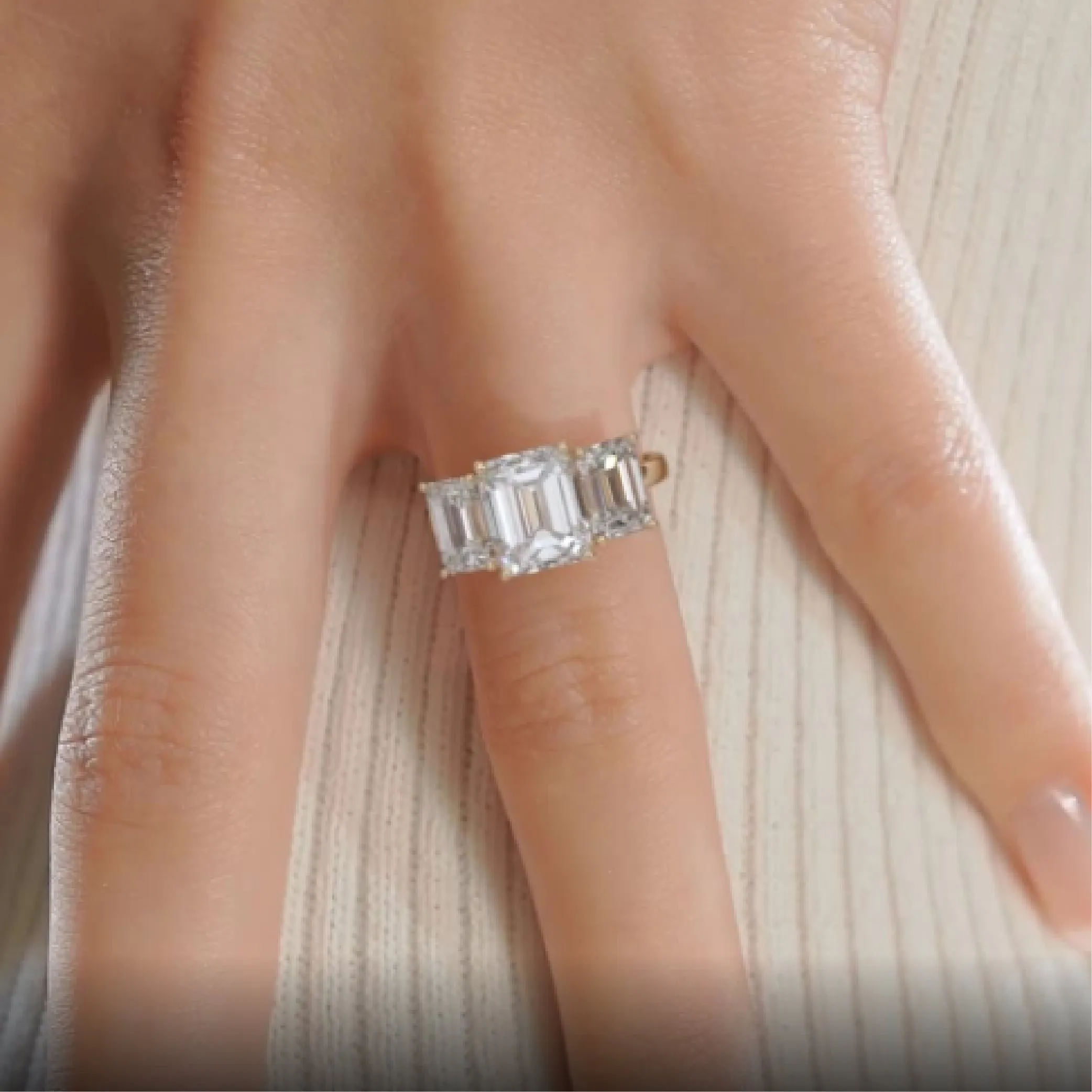 Amanda Diamond Engagement Ring -18K Yellow Gold