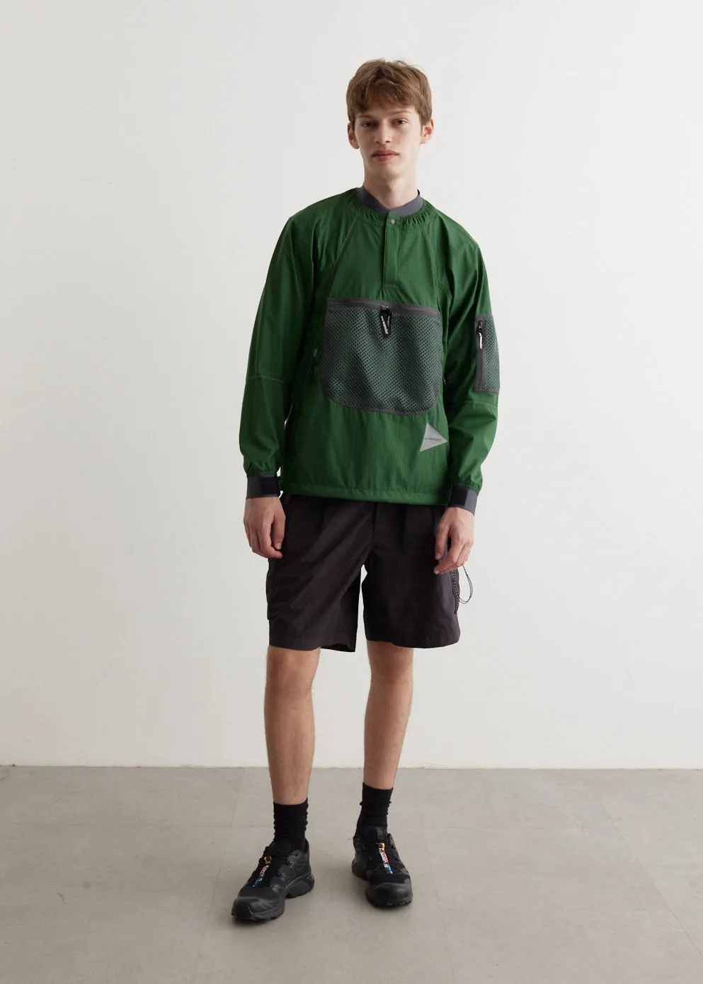 And Wander -  Breath Rip Pullover Jacket - Jacket