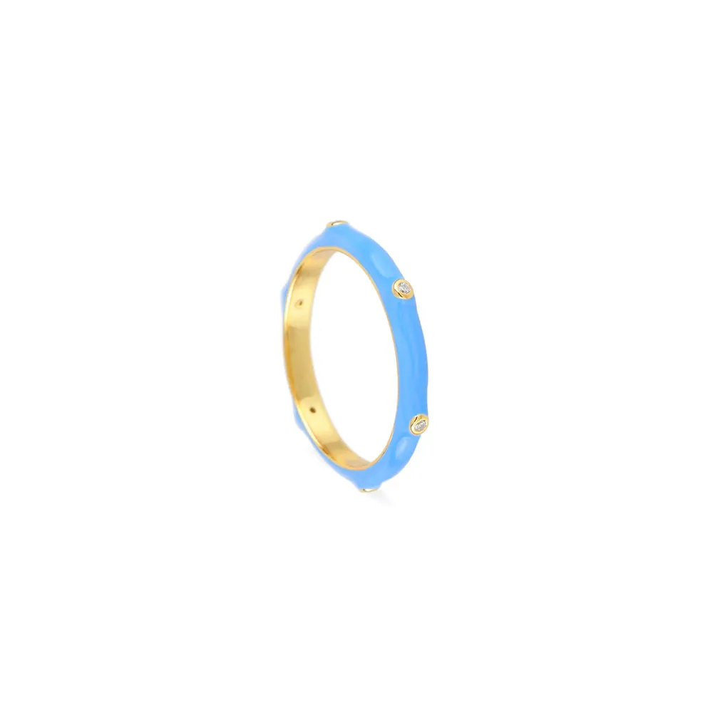 Anillo SUNNY AZUL ORO