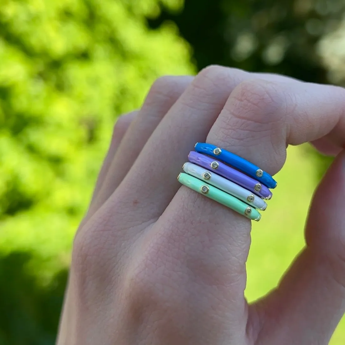 Anillo SUNNY AZUL ORO