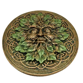 Ashcatcher Incense Burner - Round Greenman GOTH56