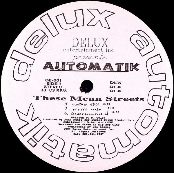 Automatik  ~ These Mean Streets / No Mans Land