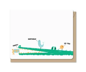Birthday Croc Card