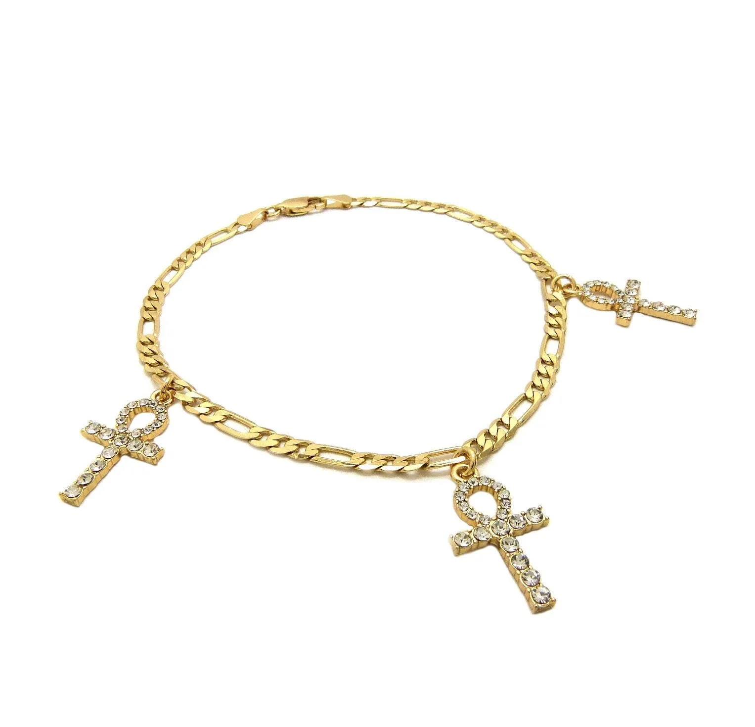 Bling Ankh Anklet