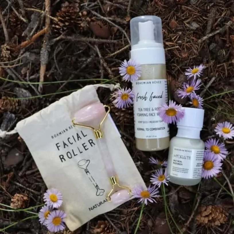 Bohemian Reves- Rose Quartz Facial Roller