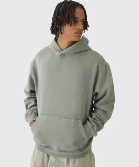 boohoo Mens Oversized Boxy Acid Wash Hoodie