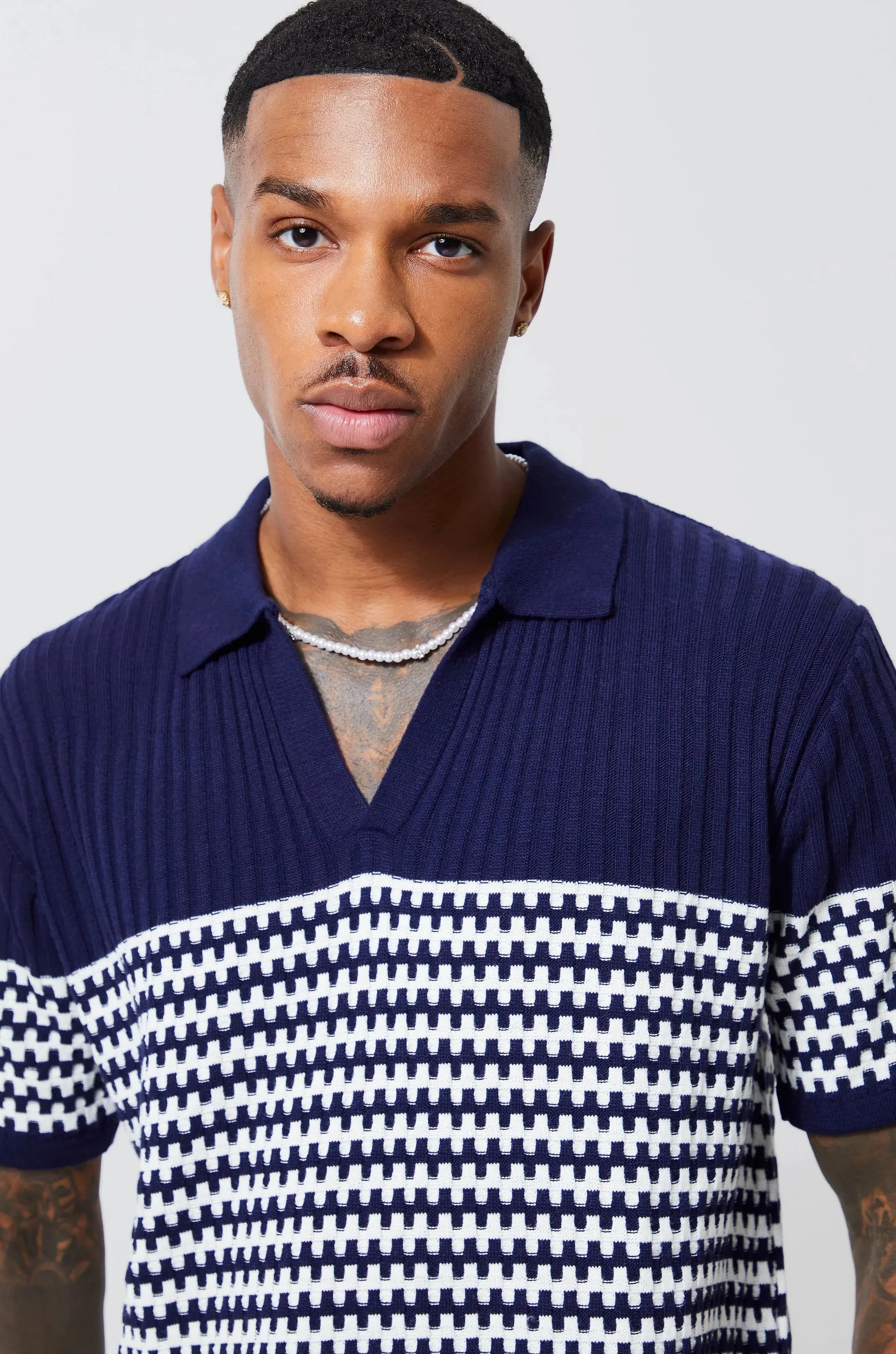 boohoo  |Stripes Street Style Short Sleeves Polos