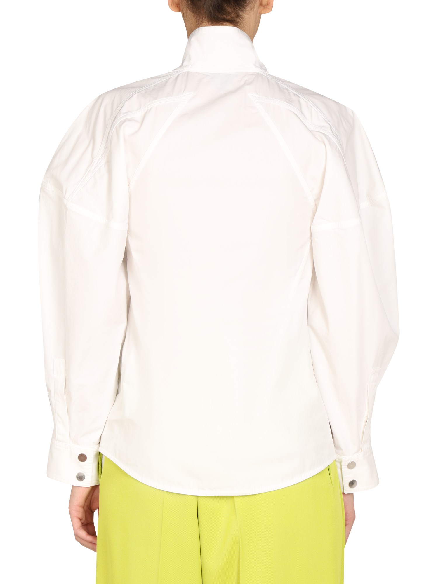 BOTTEGA VENETA    RELAXED FIT COTTON COMPACT SHIRT