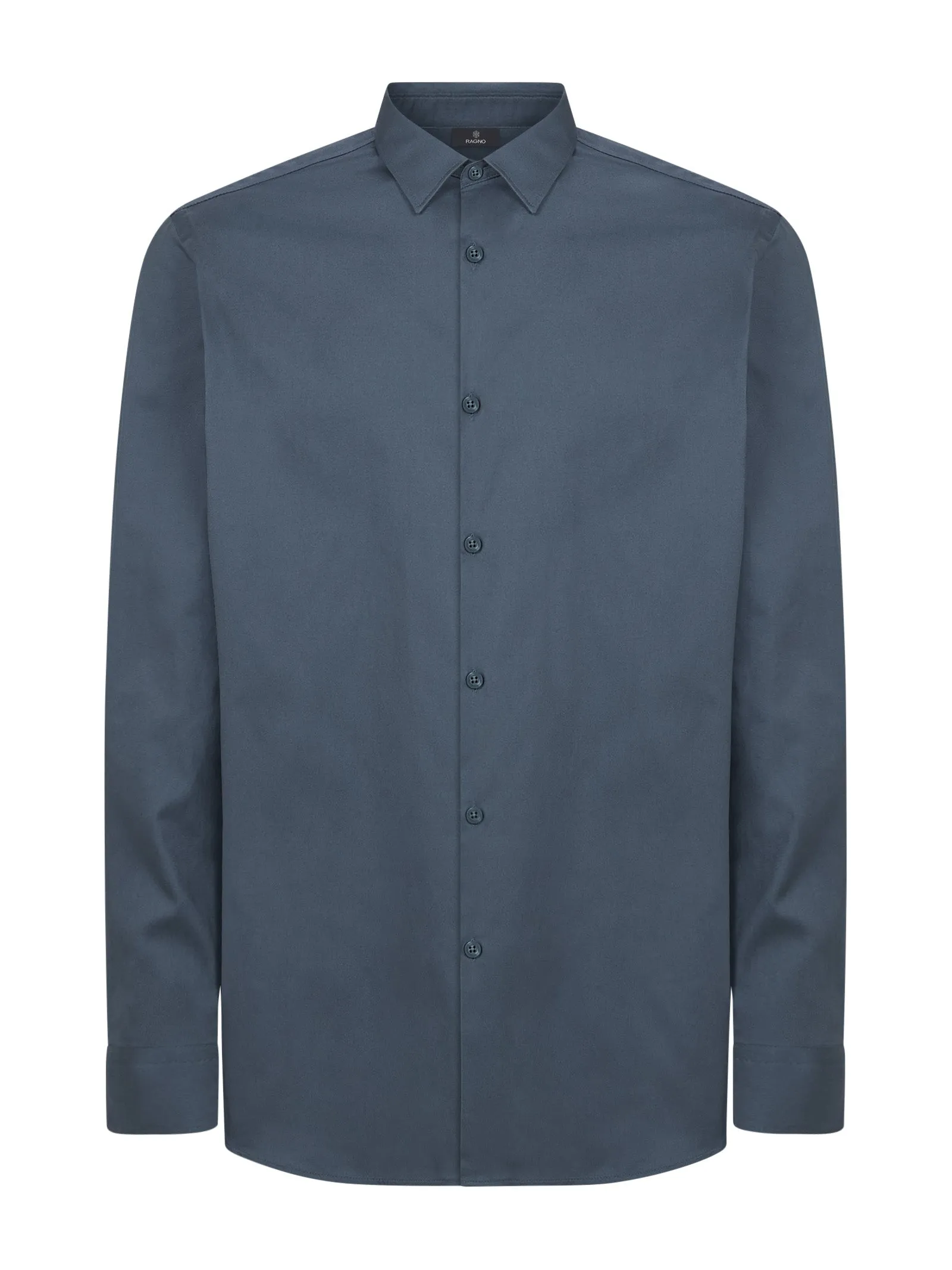 Camicia classica in popeline di cotone - Avio