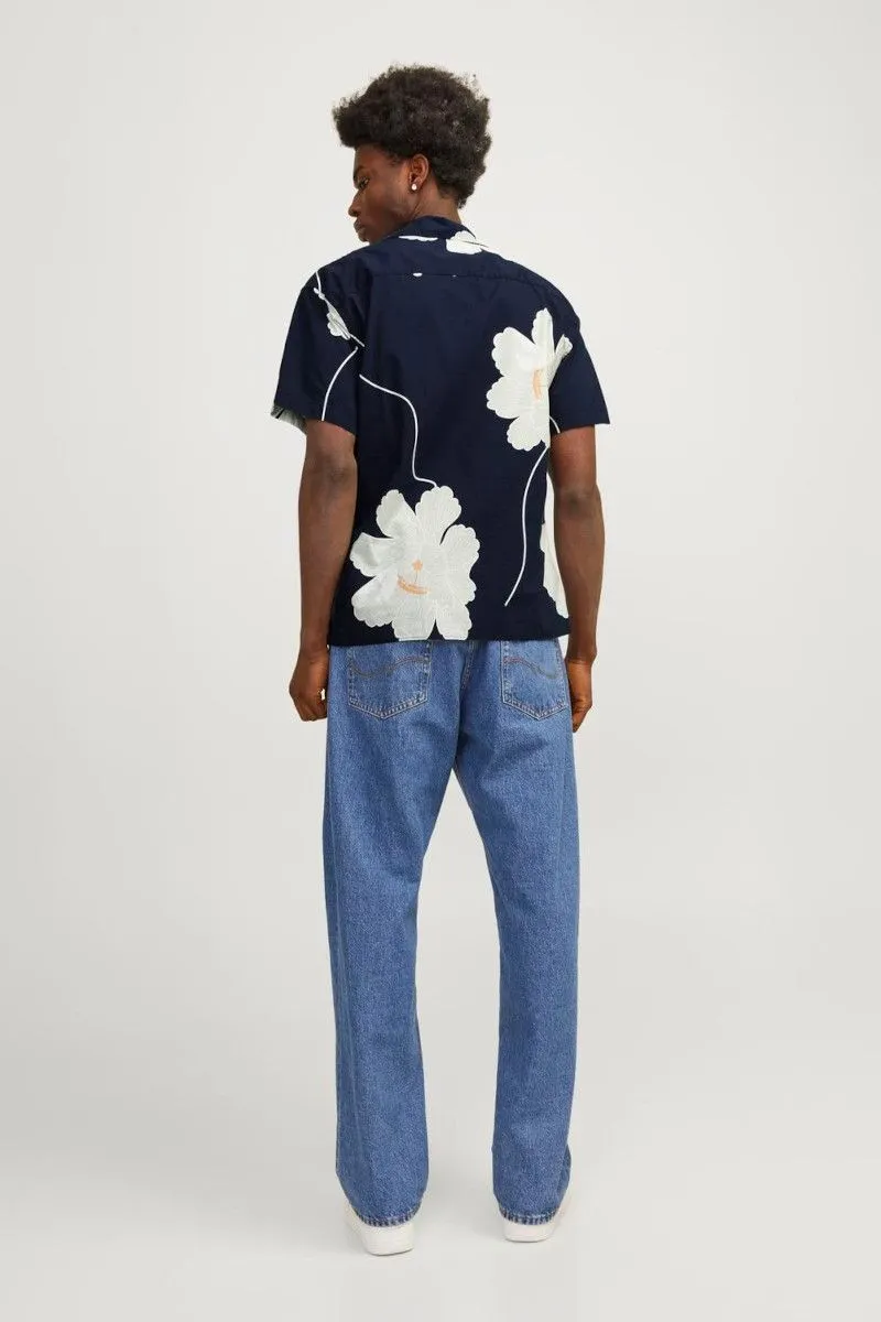 Camicia relaxed fit uomo Blu