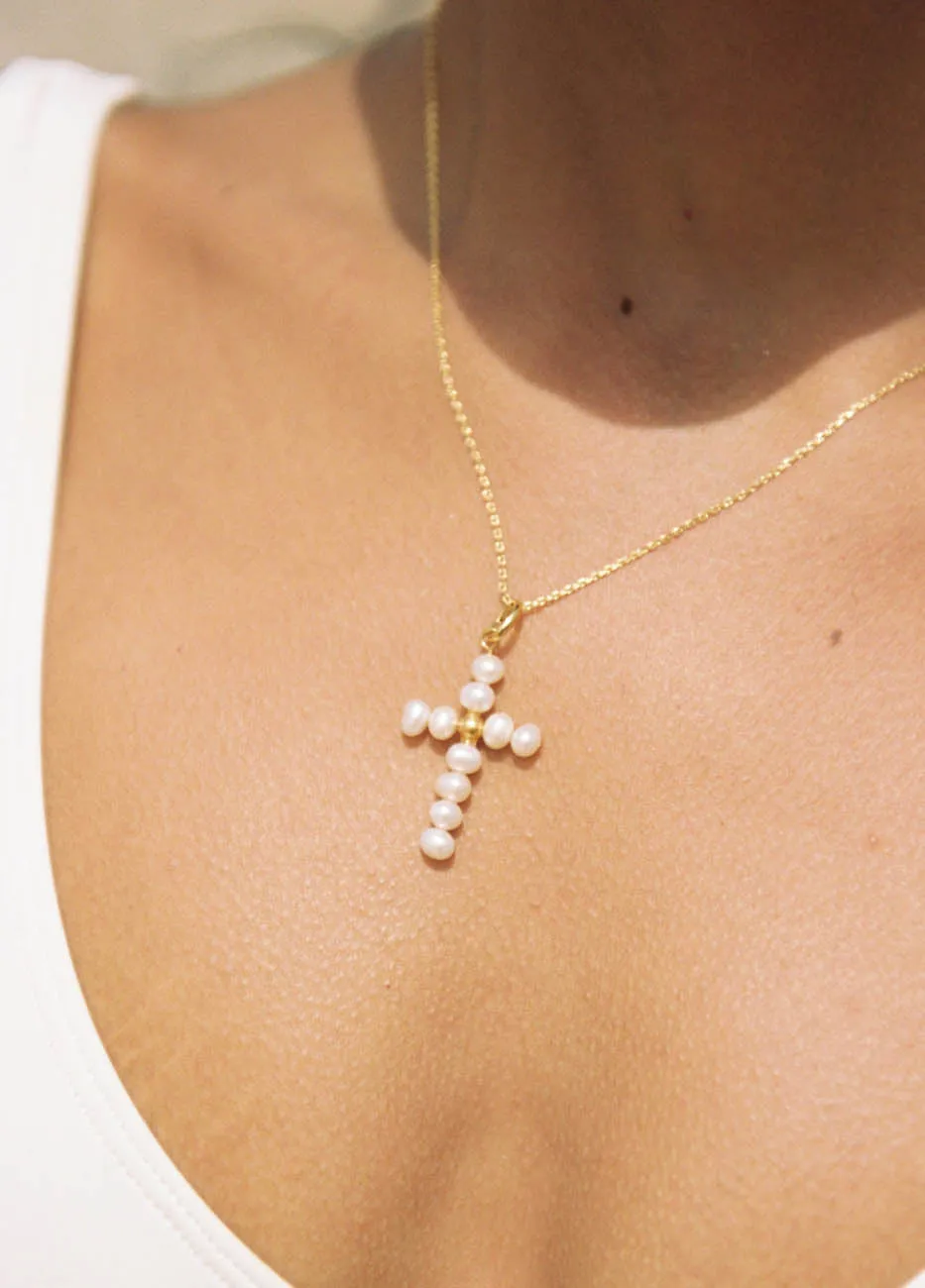 Colgante Pearly Cross