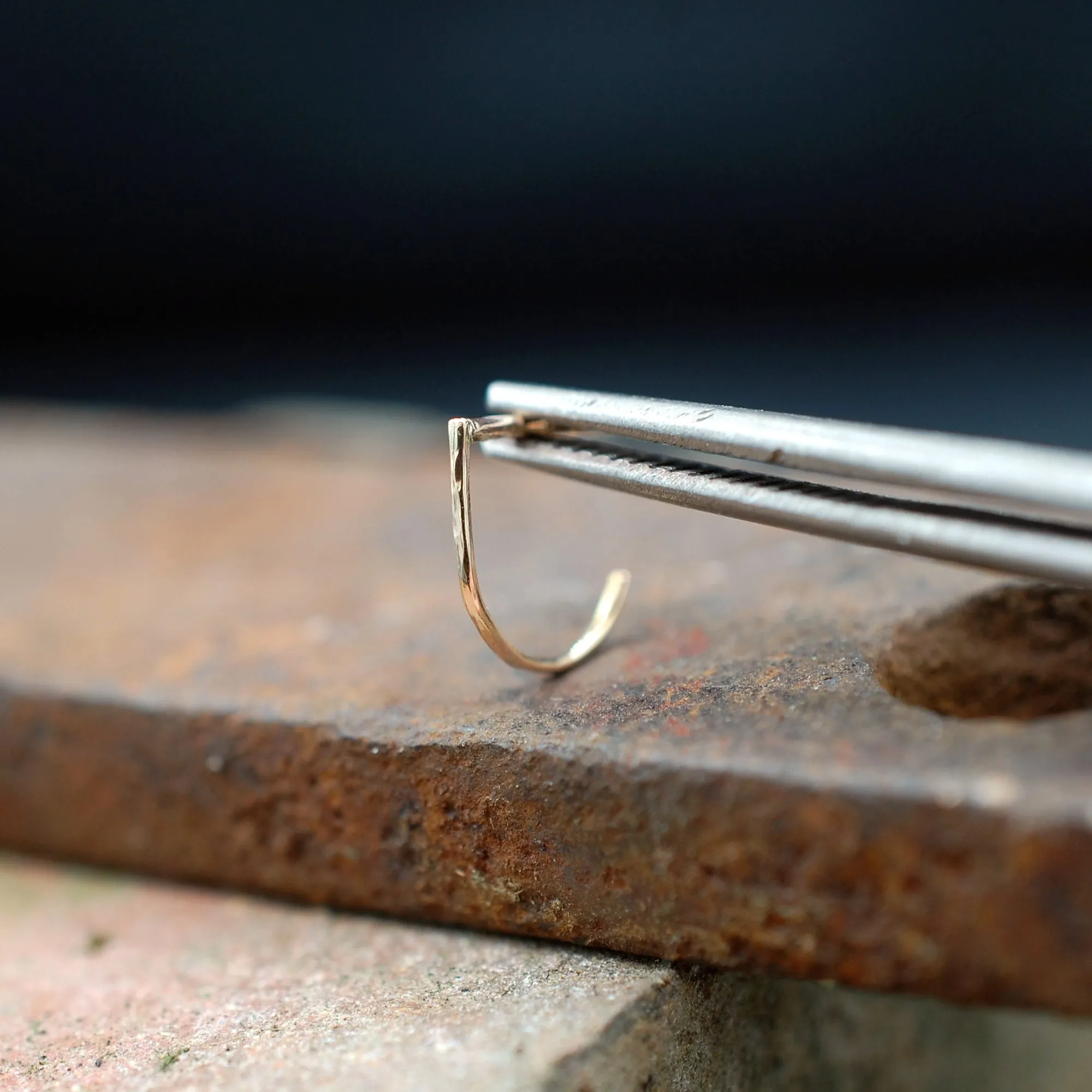 Dainty 14K Solid Gold Cuff Nose Ring