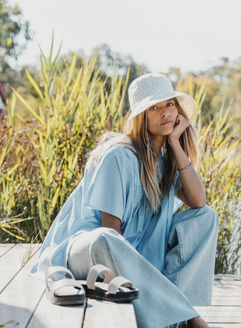 Ella Top-CORNFLOWER