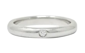 Elsa Peretti Tiffany & Co. Inset Diamond Platinum Band Ring