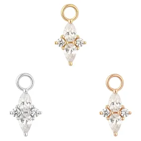 Ethereal Charm in Gold with CZ's