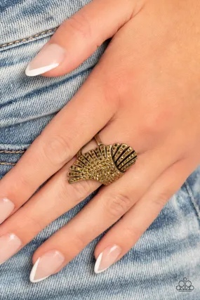 Express Your-SELFIE - Brass ~ Paparazzi Ring