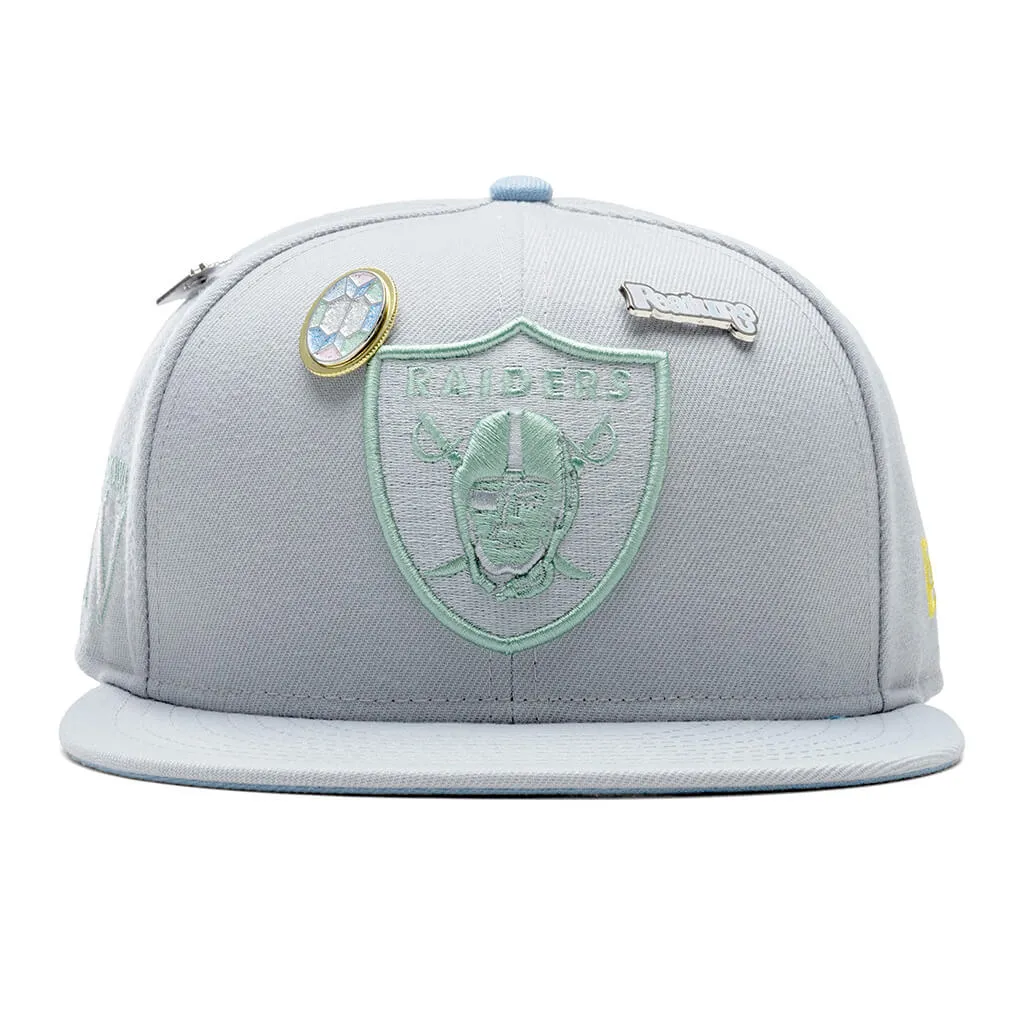 Feature x New Era 'Opal' 59FIFTY Fitted - Las Vegas Raiders