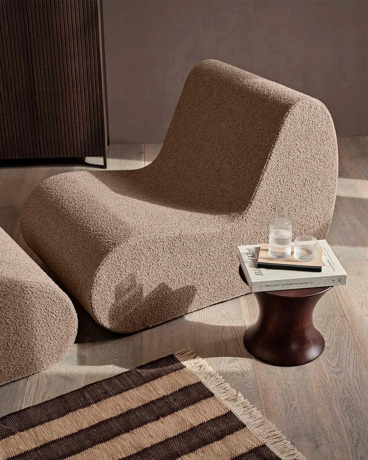 Ferm Living Rouli Center Module Pure Bouclé Sand