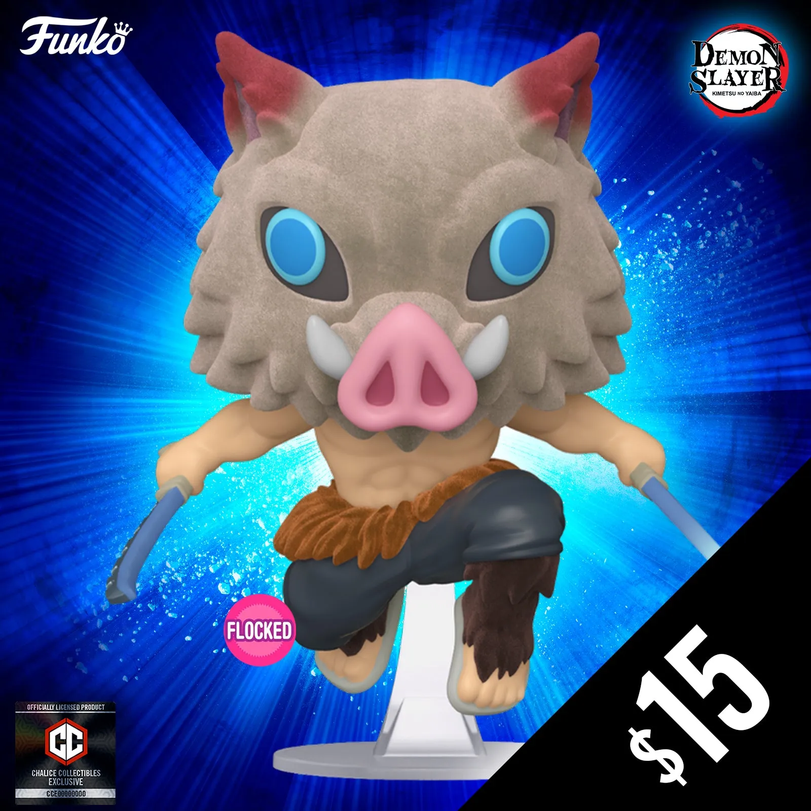 Funko Pop! Chalice Exclusive: Demon Slayer: Inosuke (non-chase)