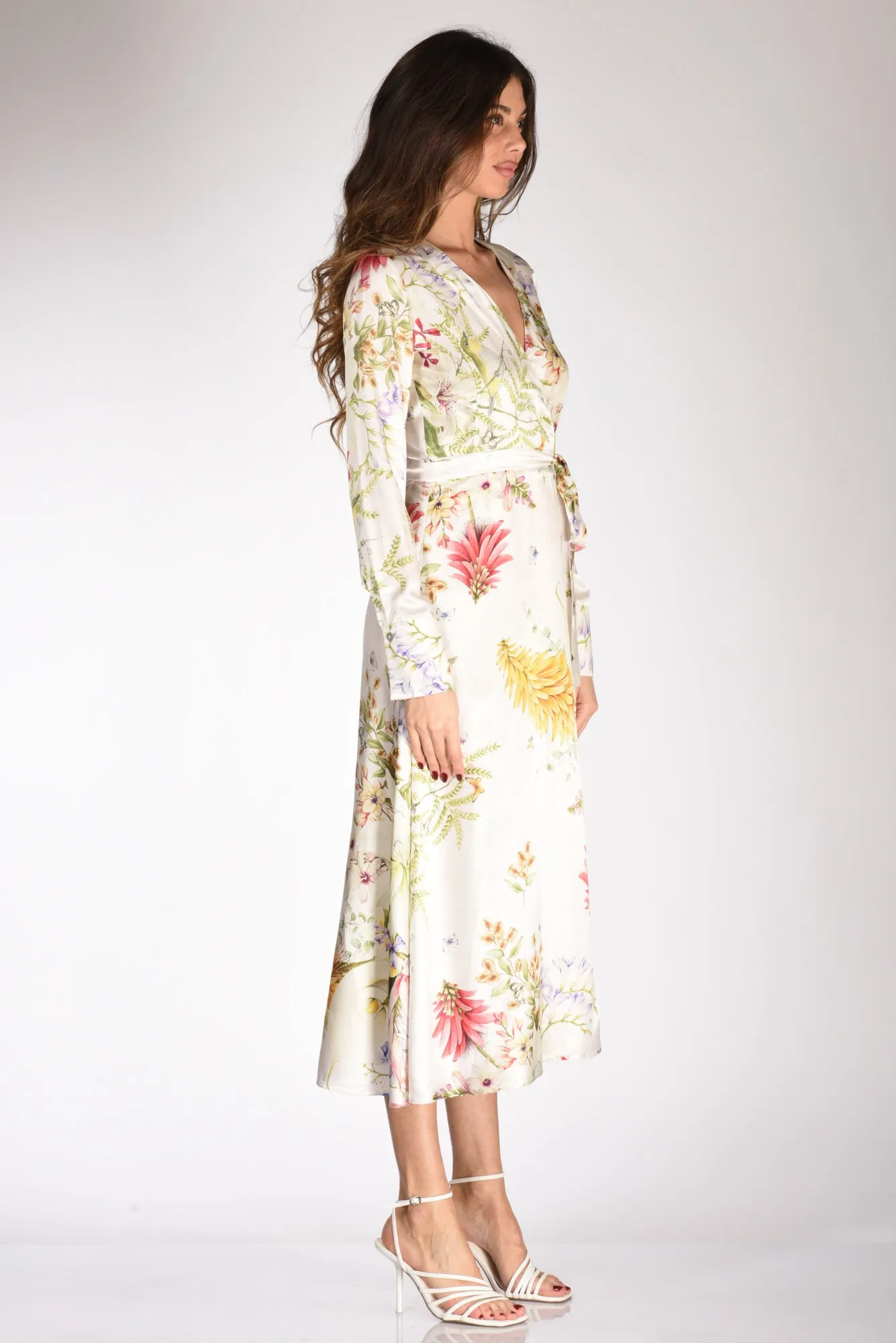 Gabriele Bellini Abito Stampato Bianco/multicolor Donna