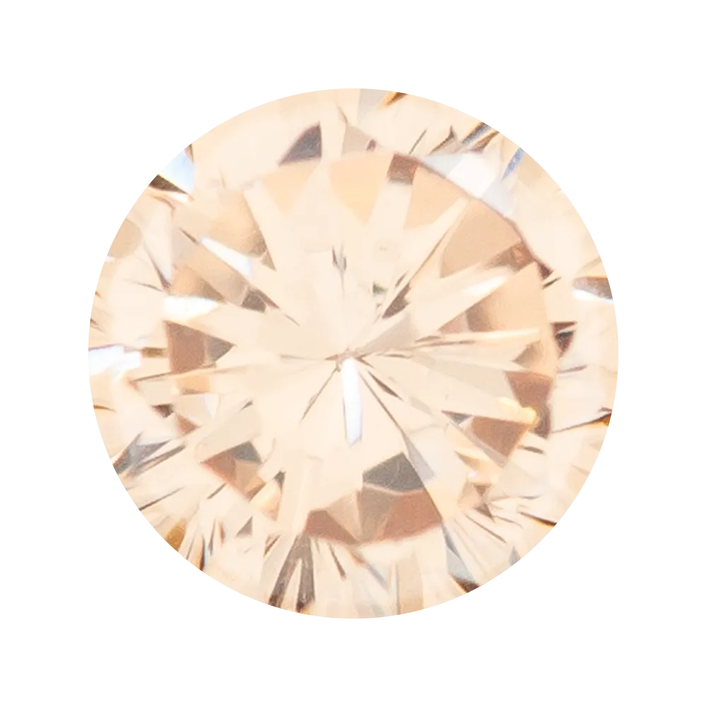 Gemmed Eyelets with Brilliant-Cut Gems - Champagne