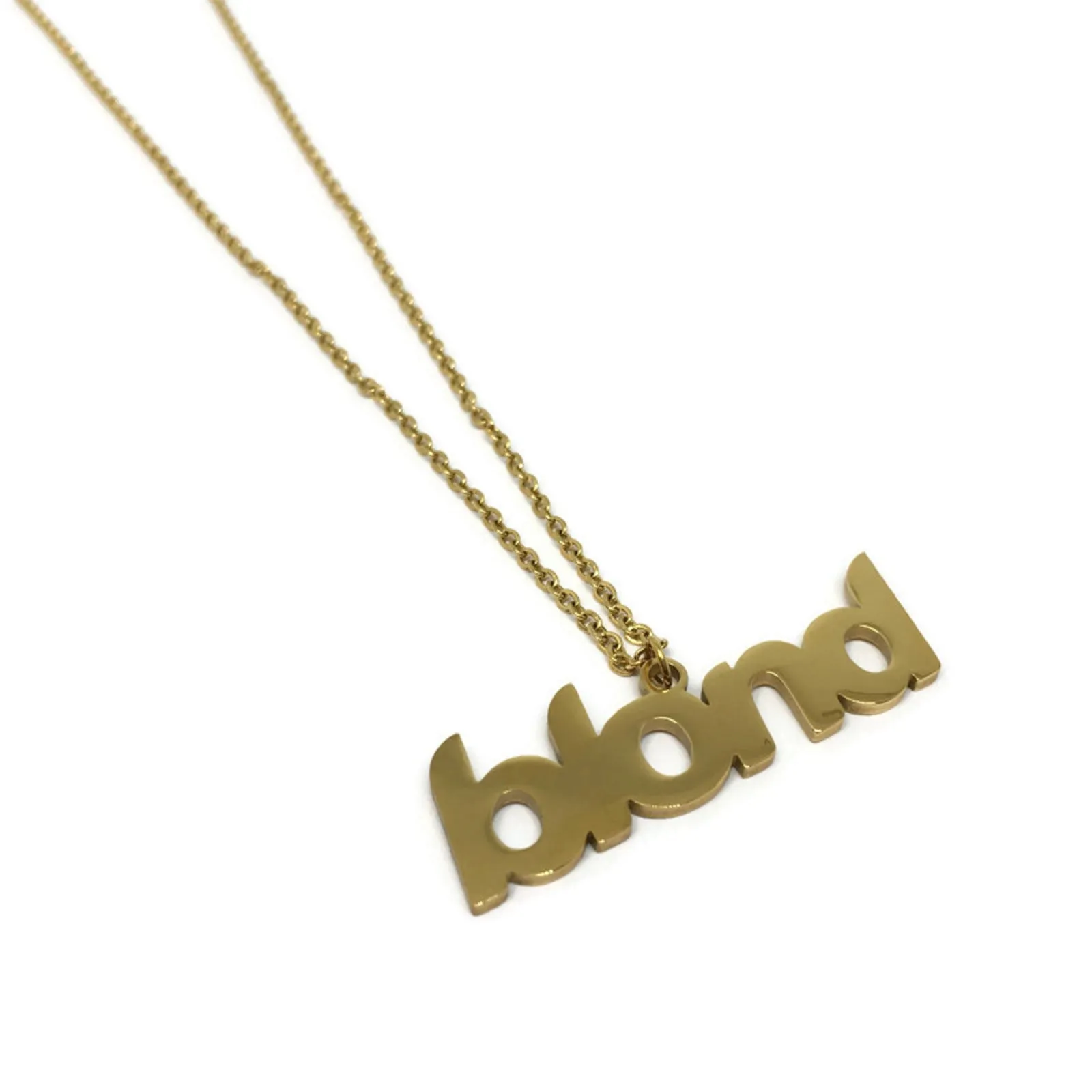 Gifts From The Crypt - Blond Stainless Steel Necklace