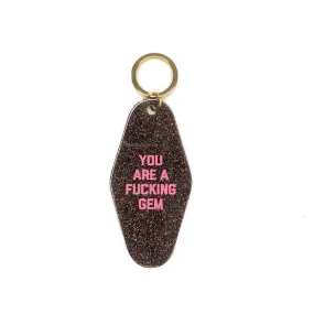 Glitter Fucking Gem Motel Keytag