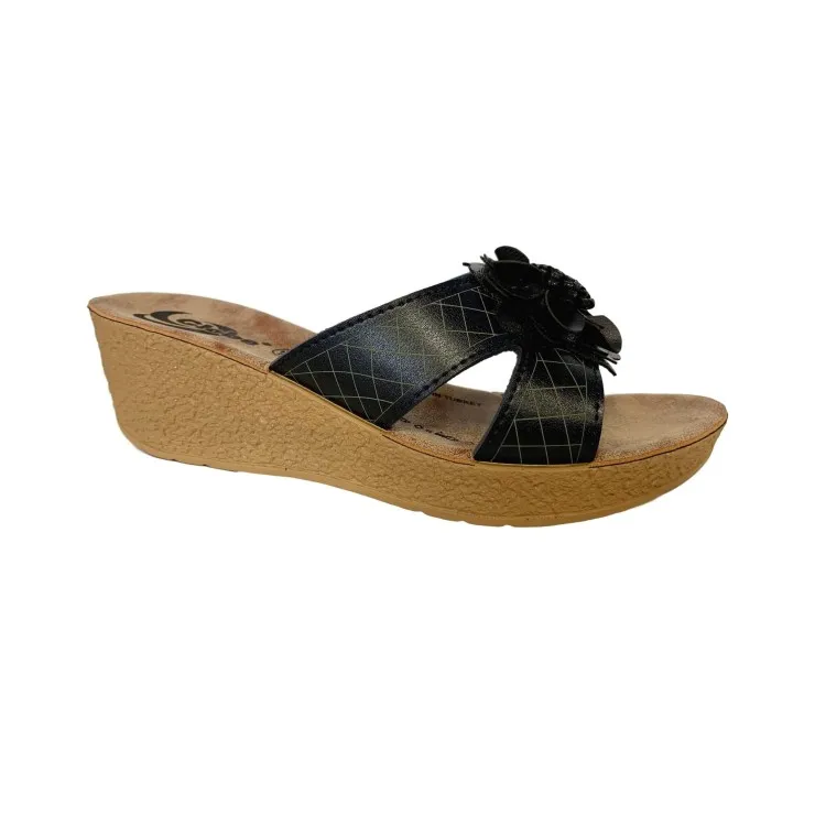 Globe Tullia Ciabatte Donna Zeppa Media Fiore Blu
