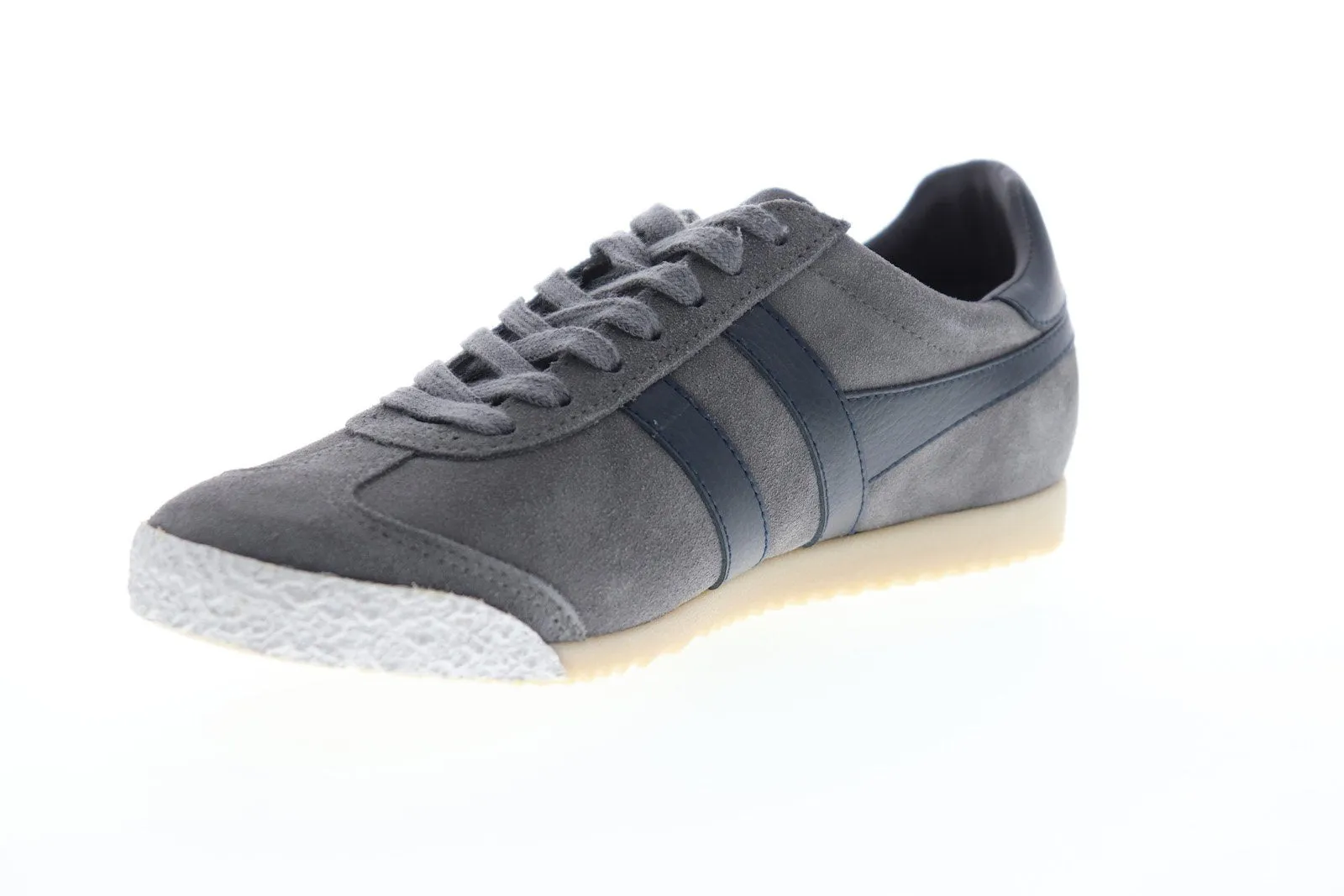 Gola Harrier 50 Suede CMA501 Mens Gray Low Top Lace Up Lifestyle Sneakers Shoes