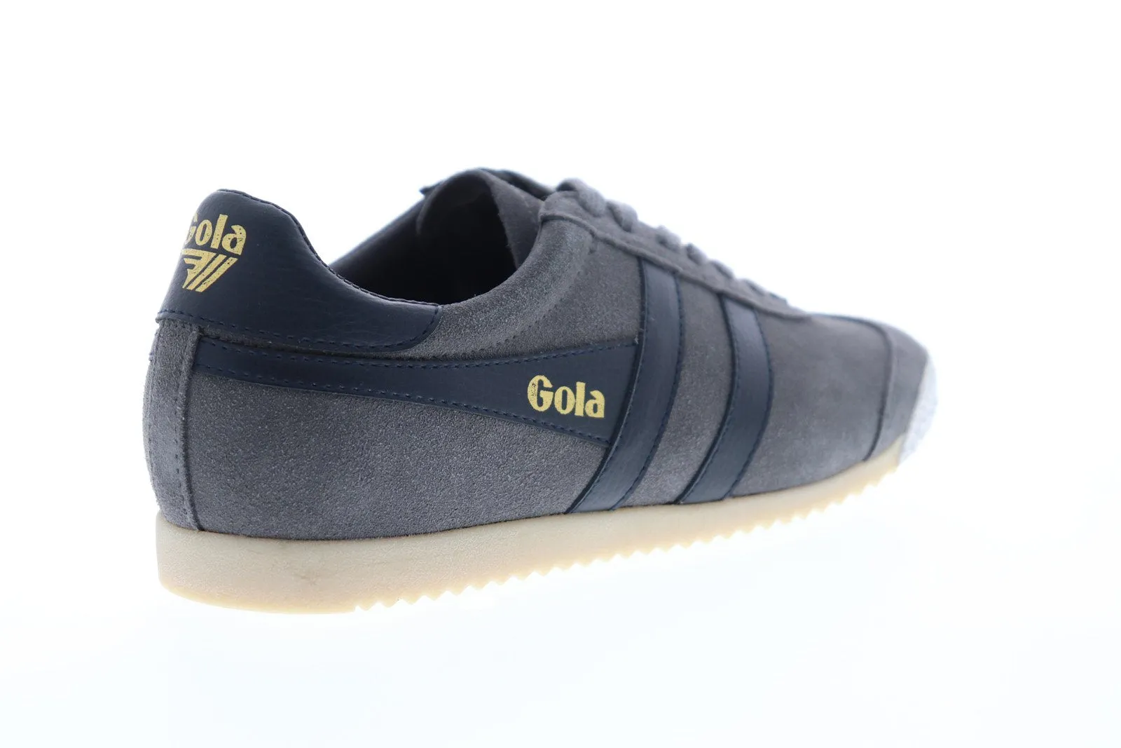 Gola Harrier 50 Suede CMA501 Mens Gray Low Top Lace Up Lifestyle Sneakers Shoes
