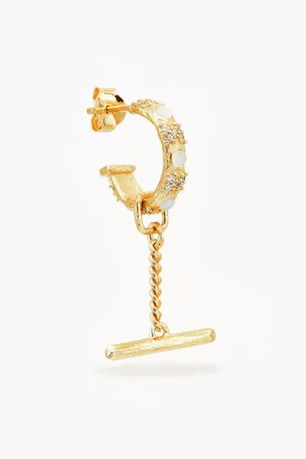Gold Lunar Hoops