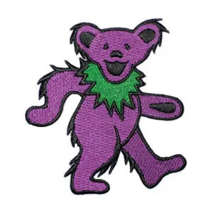 Grateful Dead 2 Bear-purple Iron-On Patch