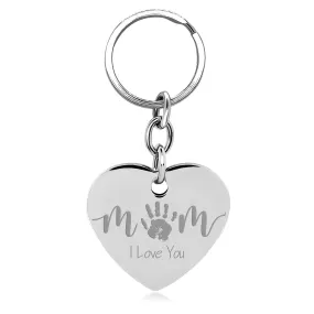 Heart Stainless Steel Key Chain - Photo Engraving