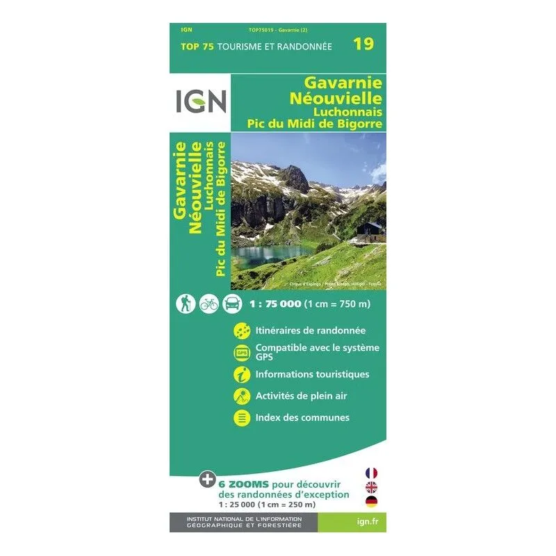 IGN  Gavarnie / Néouvielle / Luchonnais / Pic-Du-Midi-De-Bigorre