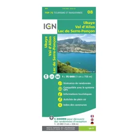 IGN  Ubaye / Val-D'Allos / Lac De Serre-Ponçon