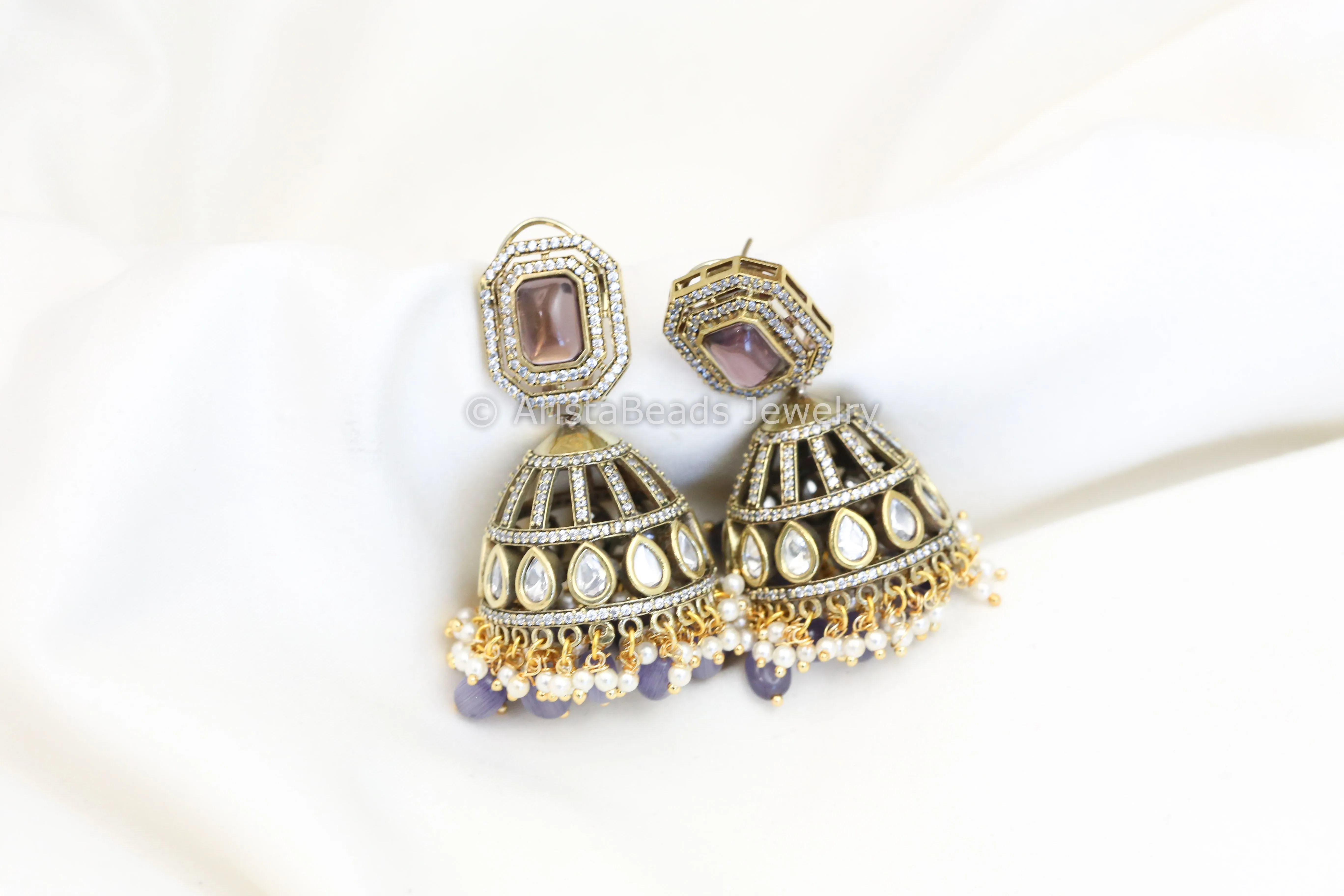 Jhumka - Lavender