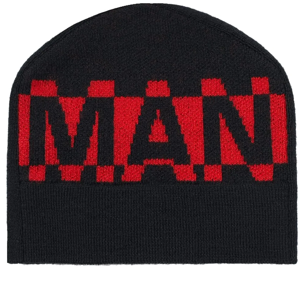 Junya Watanabe MAN Knit MAN BeanieNavy & Red