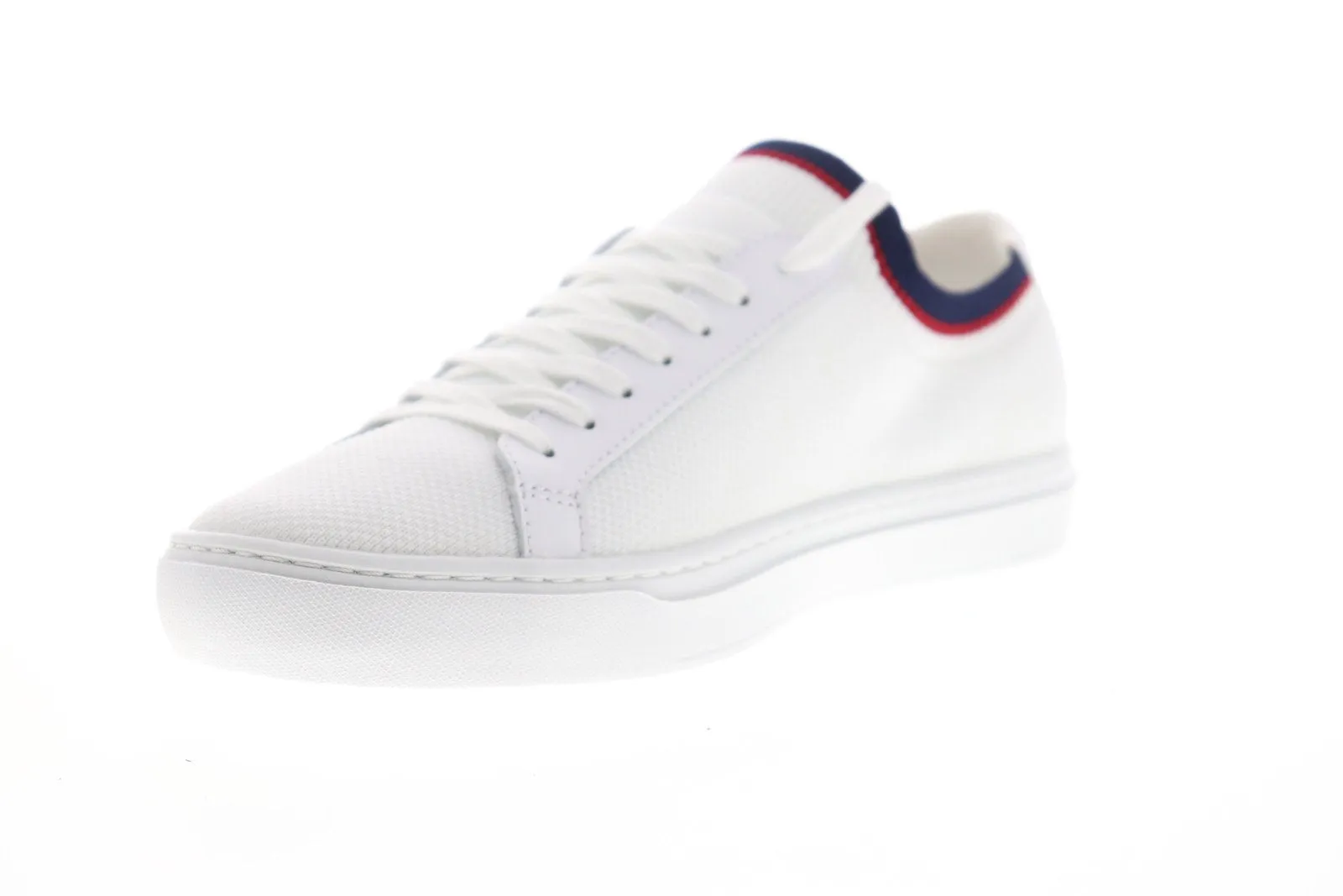 Lacoste LA Piquee 119 1 CMA Mens White Canvas Lace Up Lifestyle Sneakers Shoes
