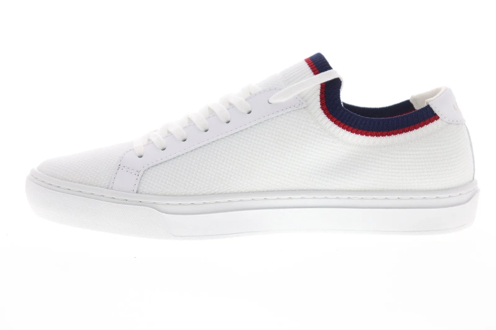Lacoste LA Piquee 119 1 CMA Mens White Canvas Lace Up Lifestyle Sneakers Shoes